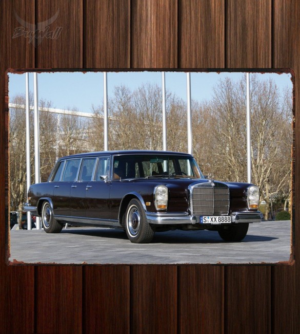 Металлическая табличка Mercedes-Benz 600 Металлическая табличка Mercedes-Benz 600